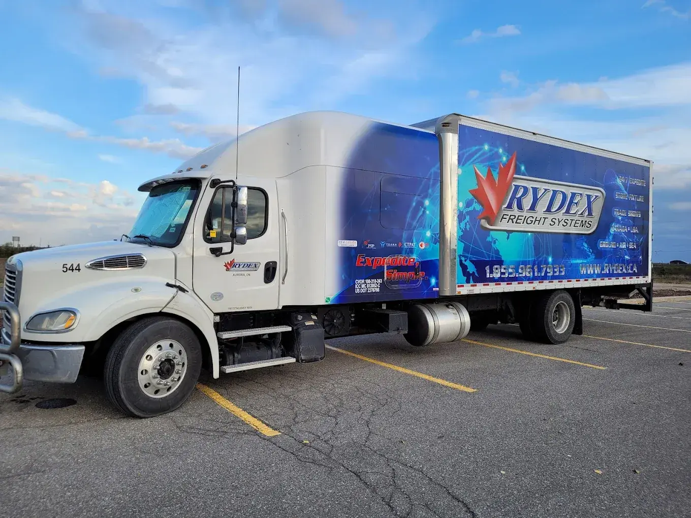 Container truck receiving service at D&A Mechanics